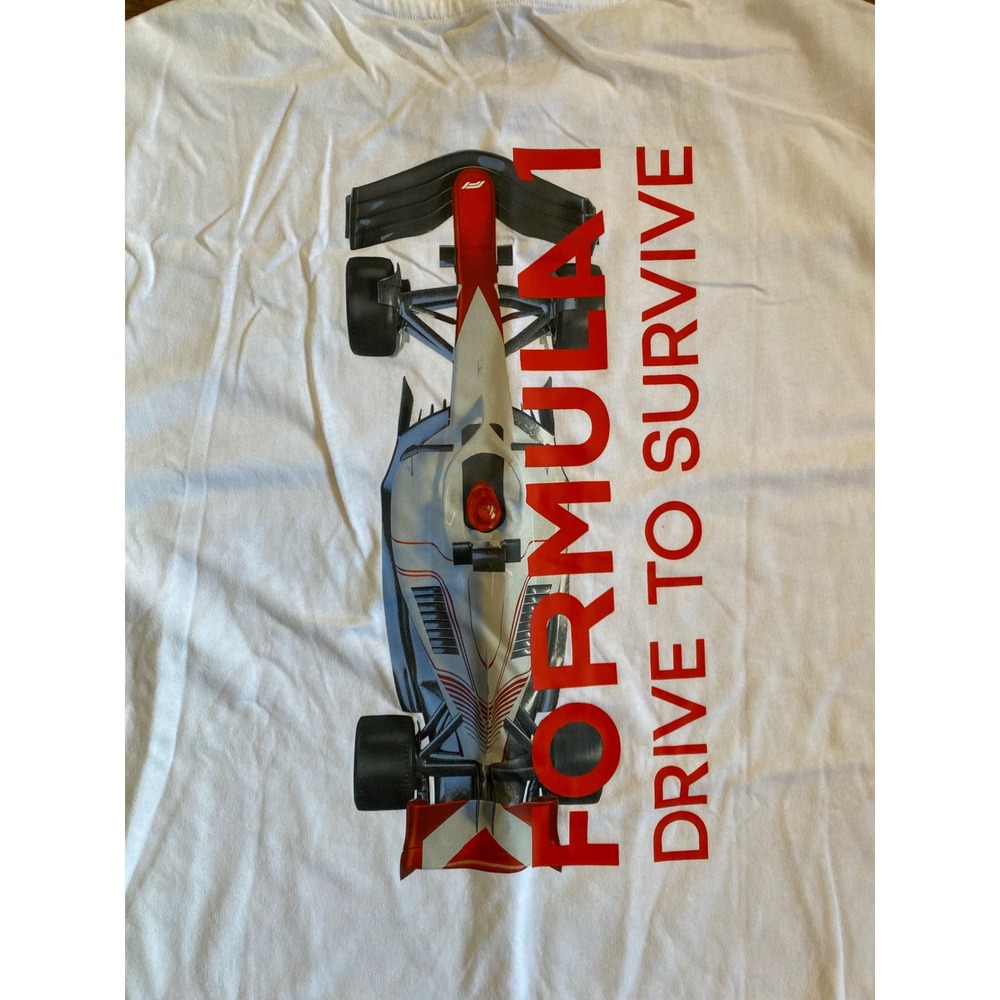Puma Formula 1 Drive To Survive F1 Graphic T-Shirt White Mens Large 631734 02 - Picture 4 of 4